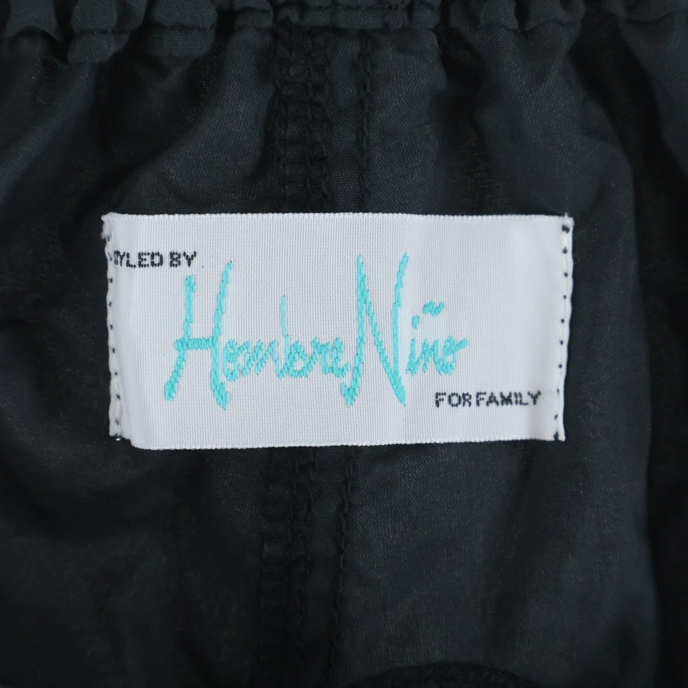 Hombre Nino(オンブレ ニーニョ) バックポケットデニム切り替え ハーフパンツ ショーツ ダークグレー HN0221-PT007