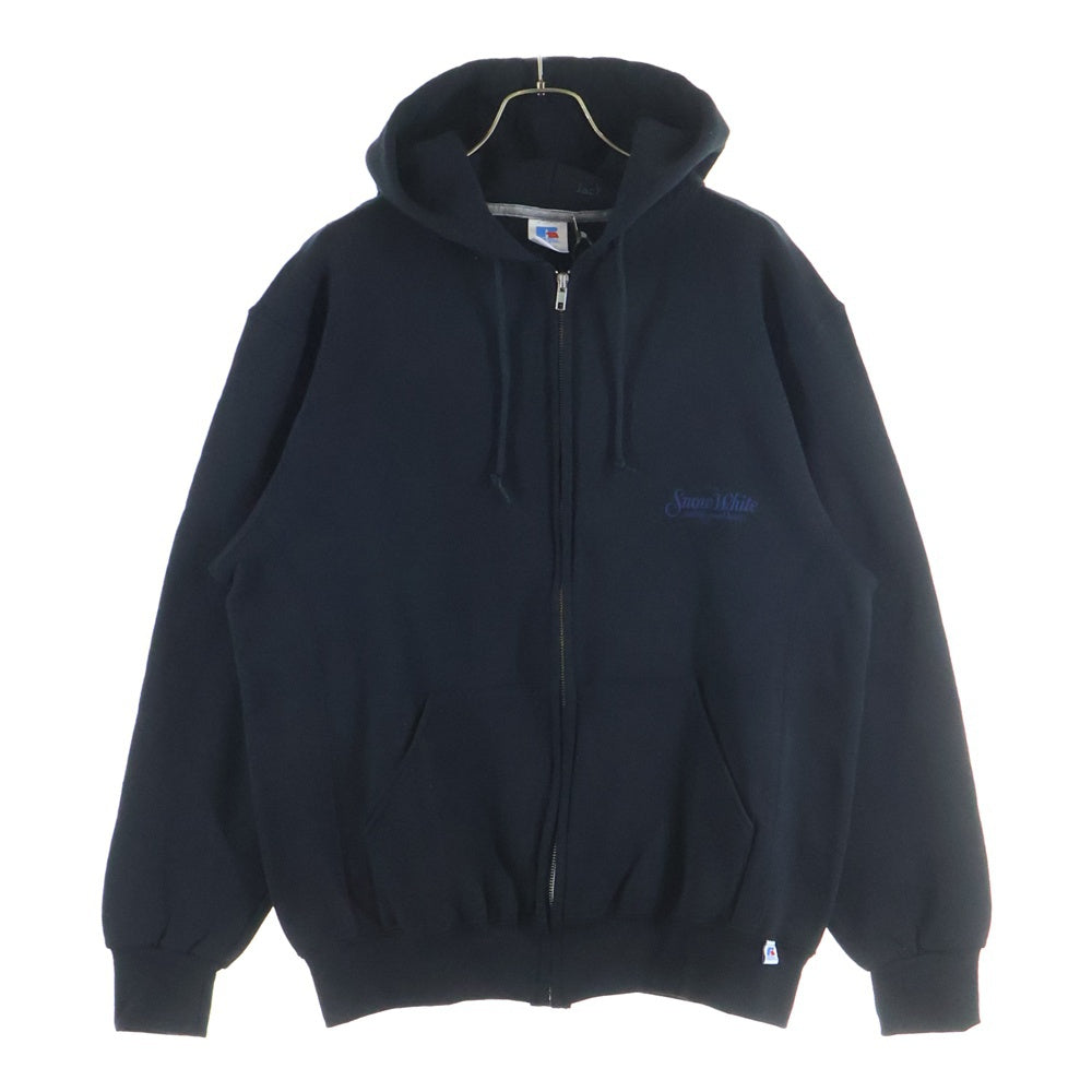 JACKSON MATISSE(ジャクソンマティス) RUSSELL ATHLETIC Fleece Zip up Hoodie JM25SS024 白雪姫と七人の小人 フルジップアップパーカー ブラック