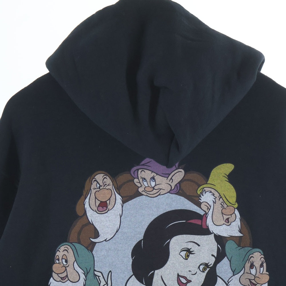 JACKSON MATISSE(ジャクソンマティス) RUSSELL ATHLETIC Fleece Zip up Hoodie JM25SS024 白雪姫と七人の小人 フルジップアップパーカー ブラック
