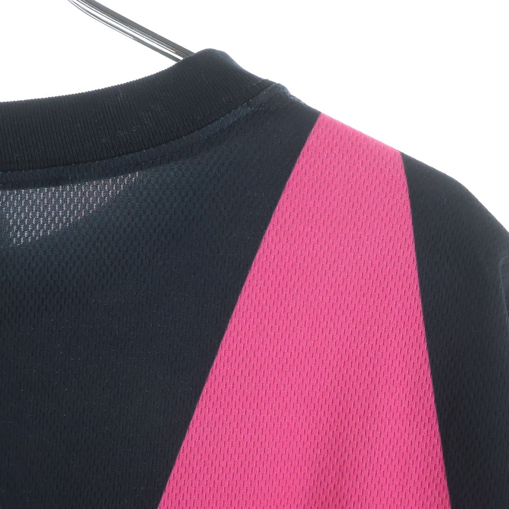 F.C.R.B./F.C.Real Bristol/FCRB(エフシーアールビー/エフシーレアルブリストル) 19AW BIG STAR L/S TOUR TEE FCRB-192037 ビッグロゴ メッシュ長袖カットソー ブラック/ピンク