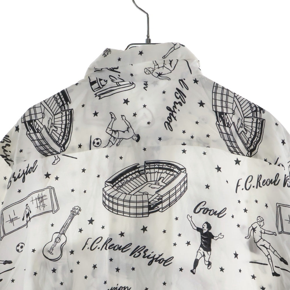 F.C.R.B./F.C.Real Bristol/FCRB(エフシーアールビー/エフシーレアルブリストル) Hawaiian shirt FCRB-190072 総柄開襟シャツ 半袖 ホワイト