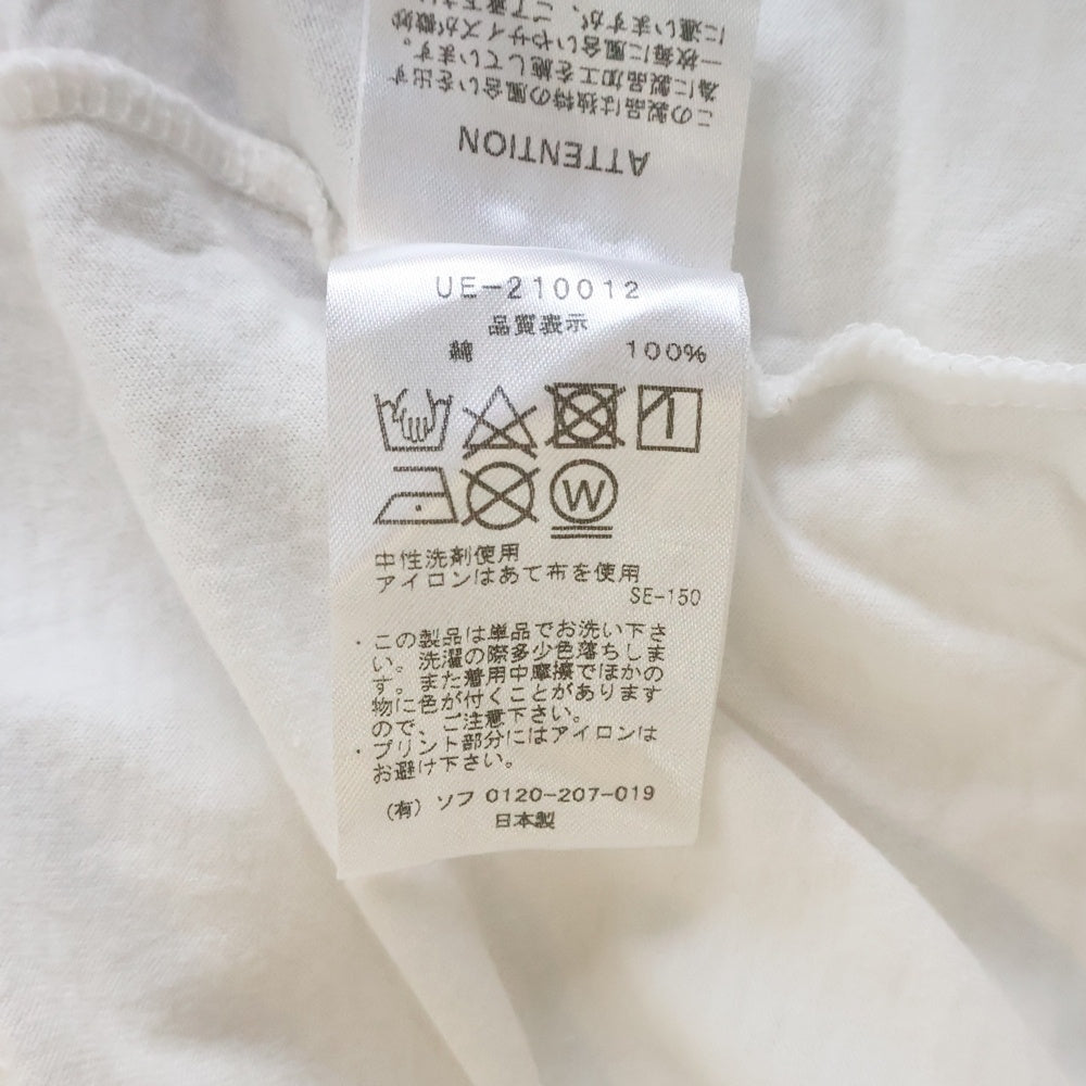 UNIFORM EXPERIMENT(ユニフォームエクスペリメント) プリント半袖Tシャツ ホワイト UE-210012