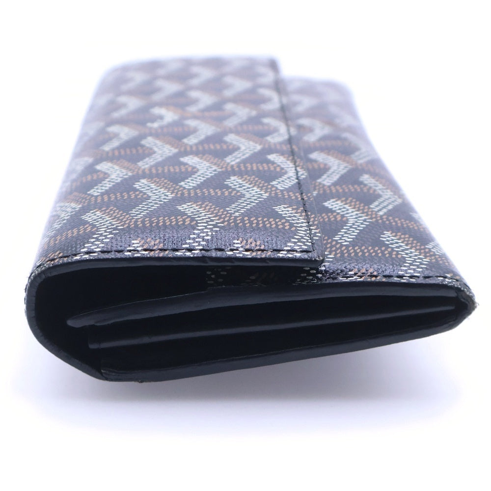 GOYARD(ゴヤール) ヘリンボーン柄 ヴァレンヌ フラップロングウォレット 長財布 ブラウン レディース