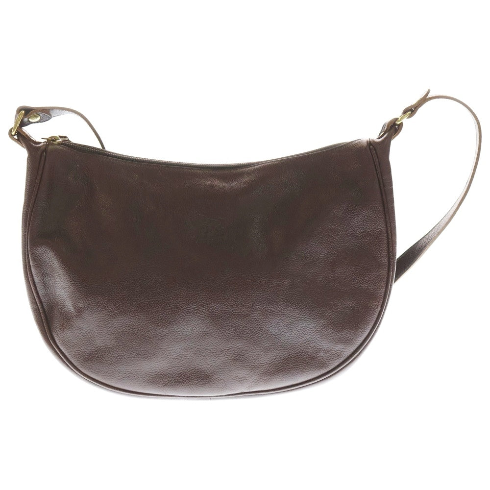 IL BISONTE(イル ビゾンテ) レザーショルダーバッグ ダークブラウン レディース
