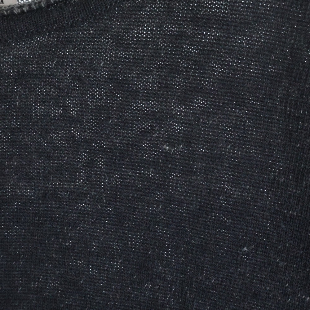 NEXUS7(ネクサスセブン) インサイドアウト バンダナ柄パッチ付き クルーネック長袖カットソー ダークグレー