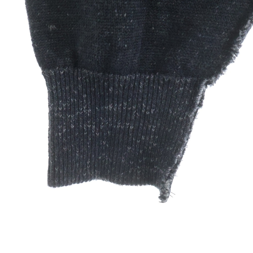 NEXUS7(ネクサスセブン) インサイドアウト バンダナ柄パッチ付き クルーネック長袖カットソー ダークグレー