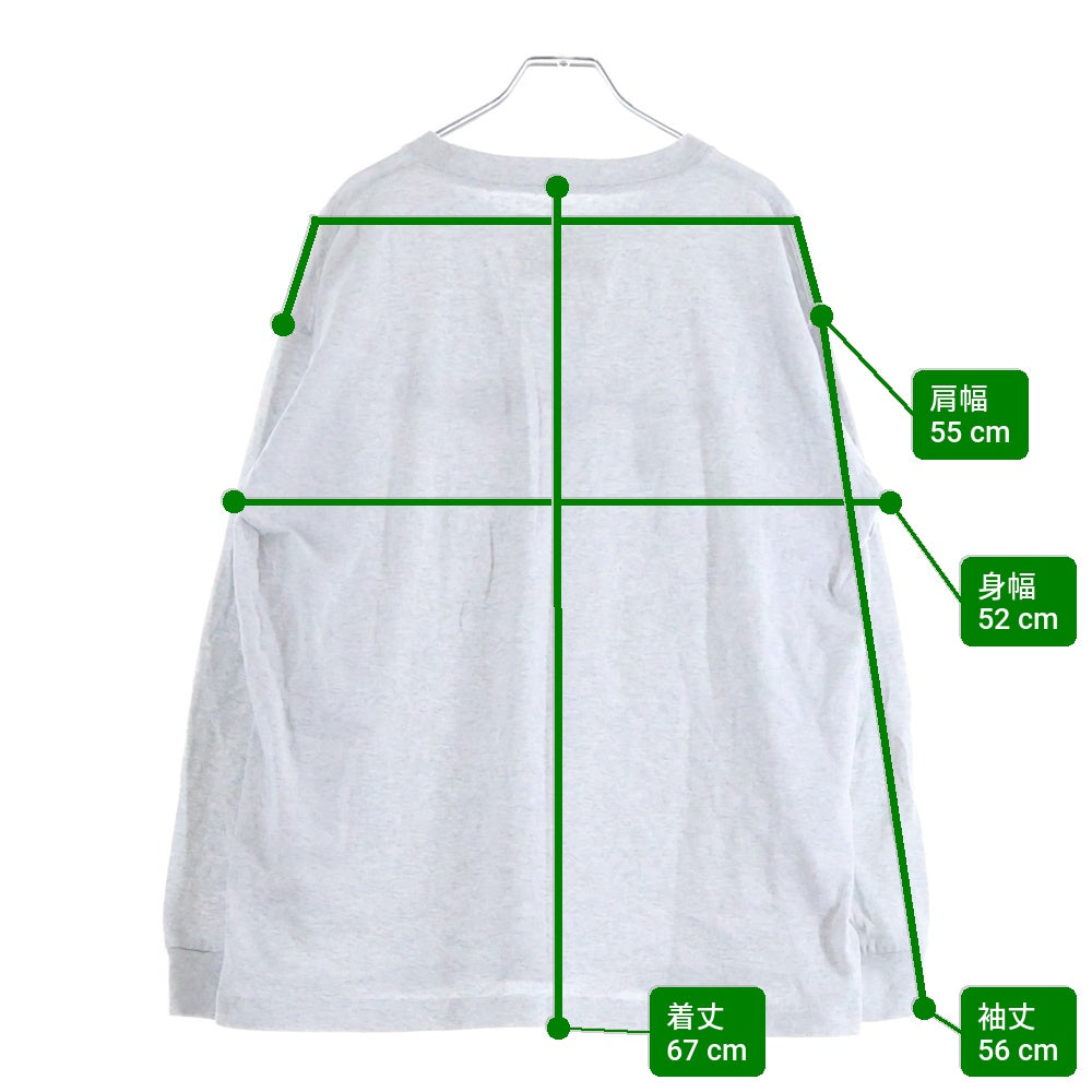 Marmot(マーモット) PIKOPIKO LONG SLEEVE TEE 24FW-L1-03-PK プリント長袖Tシャツ グレー