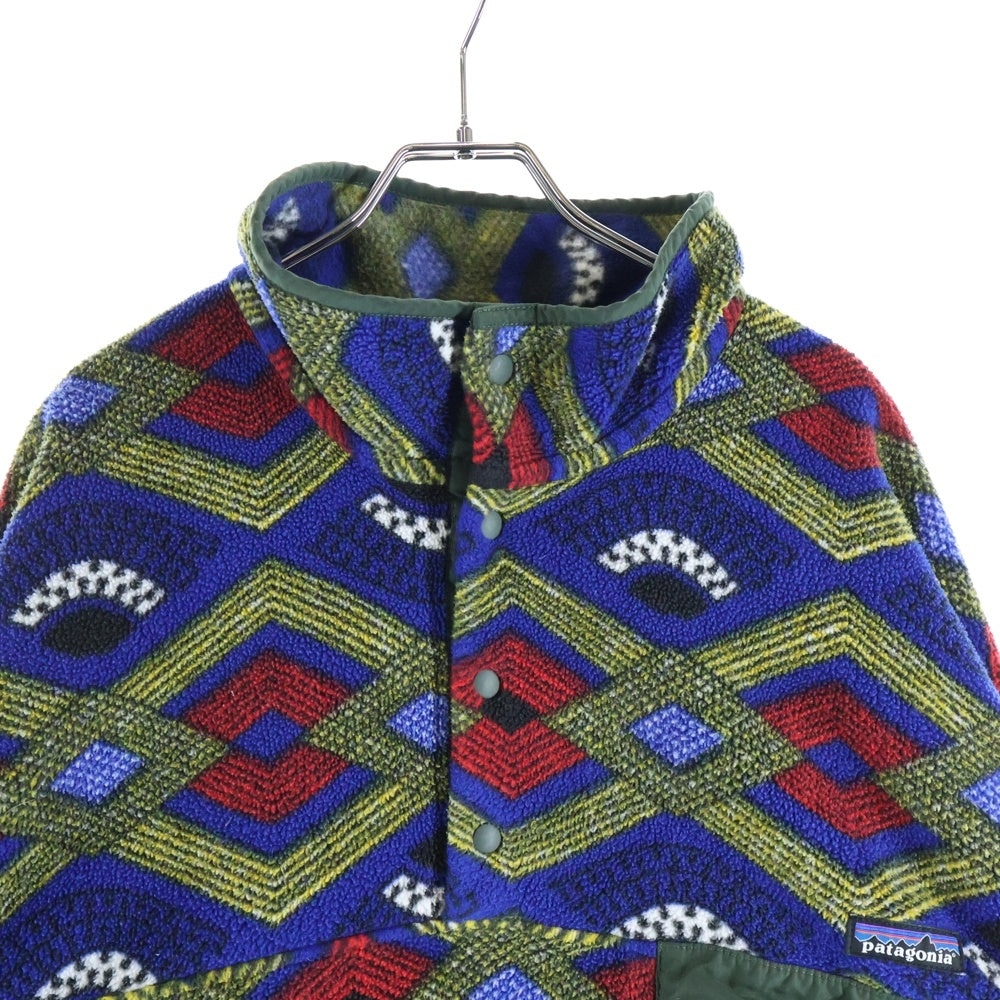 PATAGONIA(パタゴニア) 14AW SLOWFOOT AZTEC SYNCHILLA FLEECE SNAP T スローフットアズテック シンチラ フリース スナップT ブルー/レッド/イエロー 25450FA14