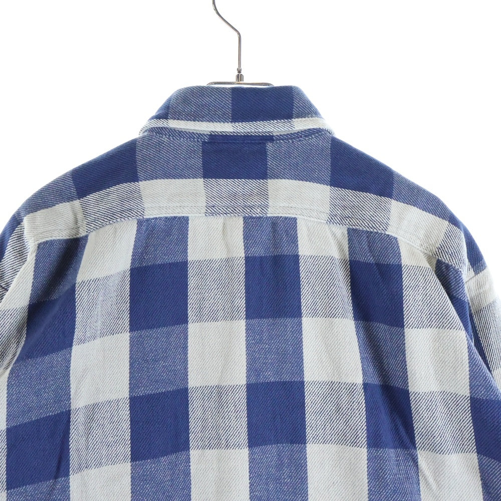 FIVE BROTHERS(ファイブブラザー) 70-80S FLANNEL L/S CHECK SHIRT USA製 フランネル 長袖 チェック シャツ ブルー/グレー