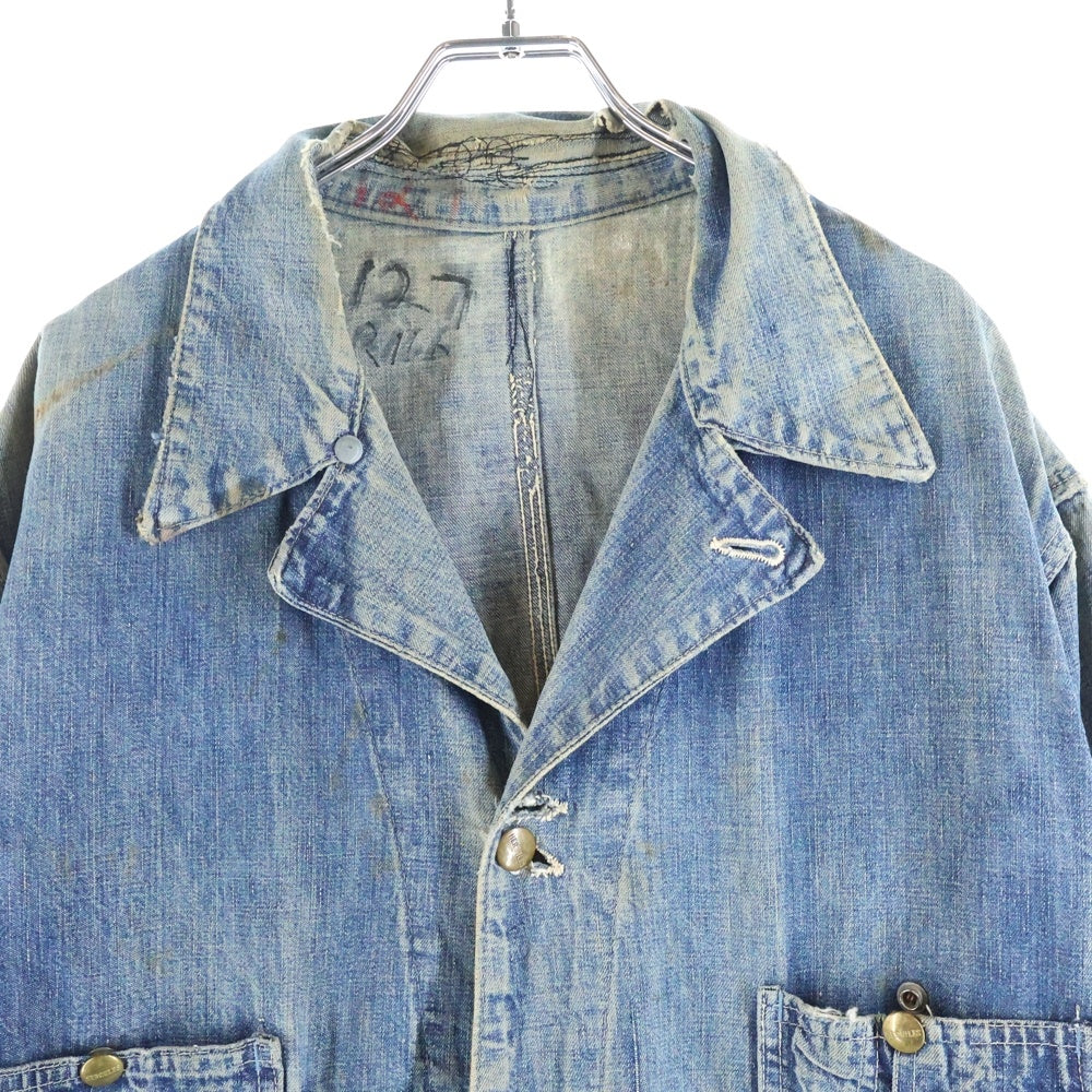 VINTAGE(ヴィンテージ) 40-50S HERCULES (ヘラクレス) DENIM COVERALL デニム カバーオール ジャケット インディゴ