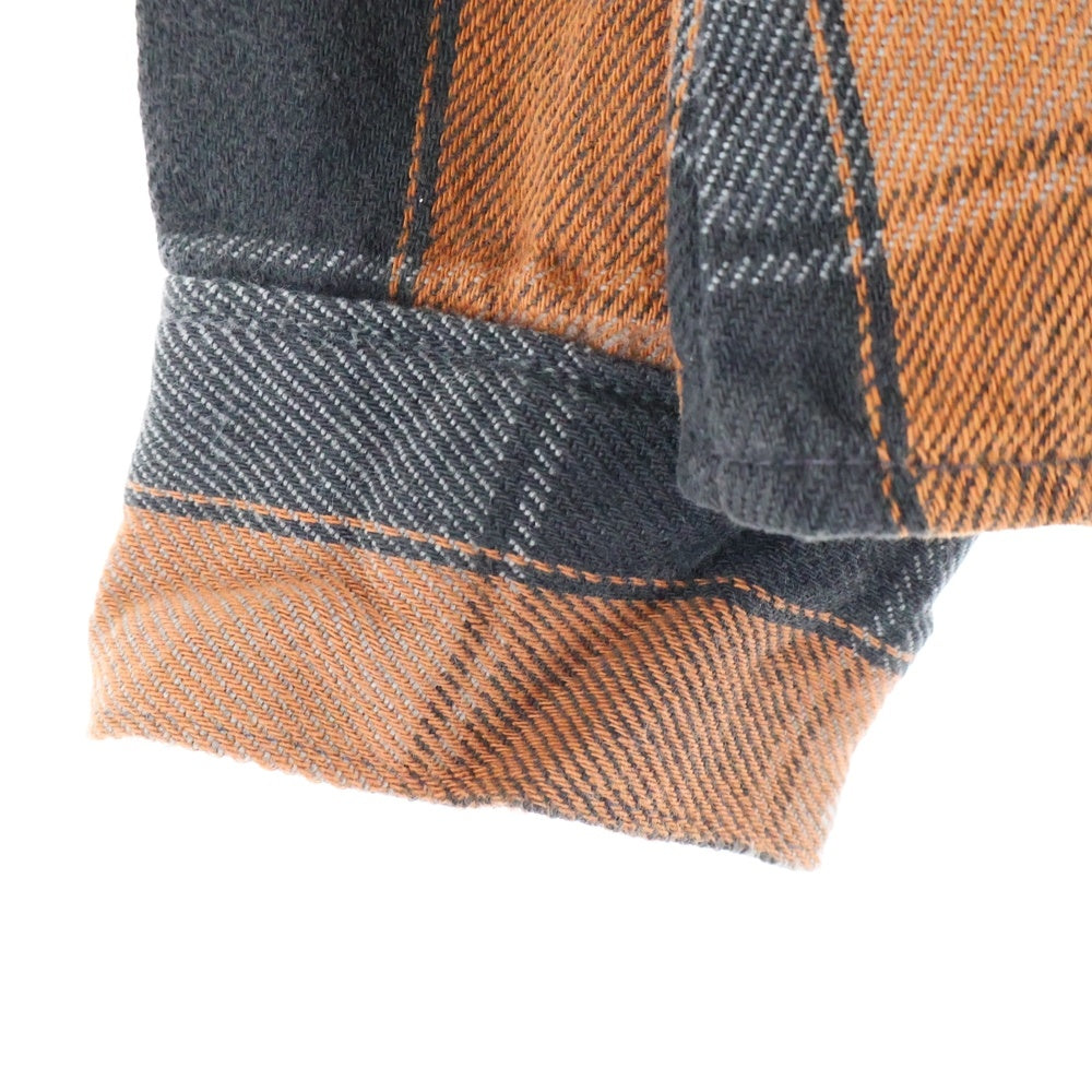 VINTAGE(ヴィンテージ) 80S DAKOTA BY FIVE BROTHER (ダコタ バイ ファイブブラザー) FLANNEL L/S CHECK SHIRT USA製 フランネル 長袖 チェック シャツ ブラウン/ブラック