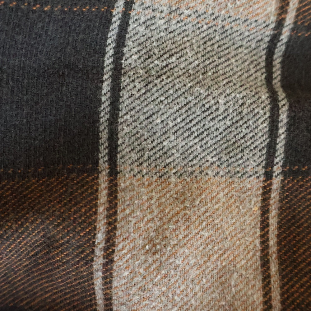 VINTAGE(ヴィンテージ) 80S DAKOTA BY FIVE BROTHER (ダコタ バイ ファイブブラザー) FLANNEL L/S CHECK SHIRT USA製 フランネル 長袖 チェック シャツ ブラウン/ブラック