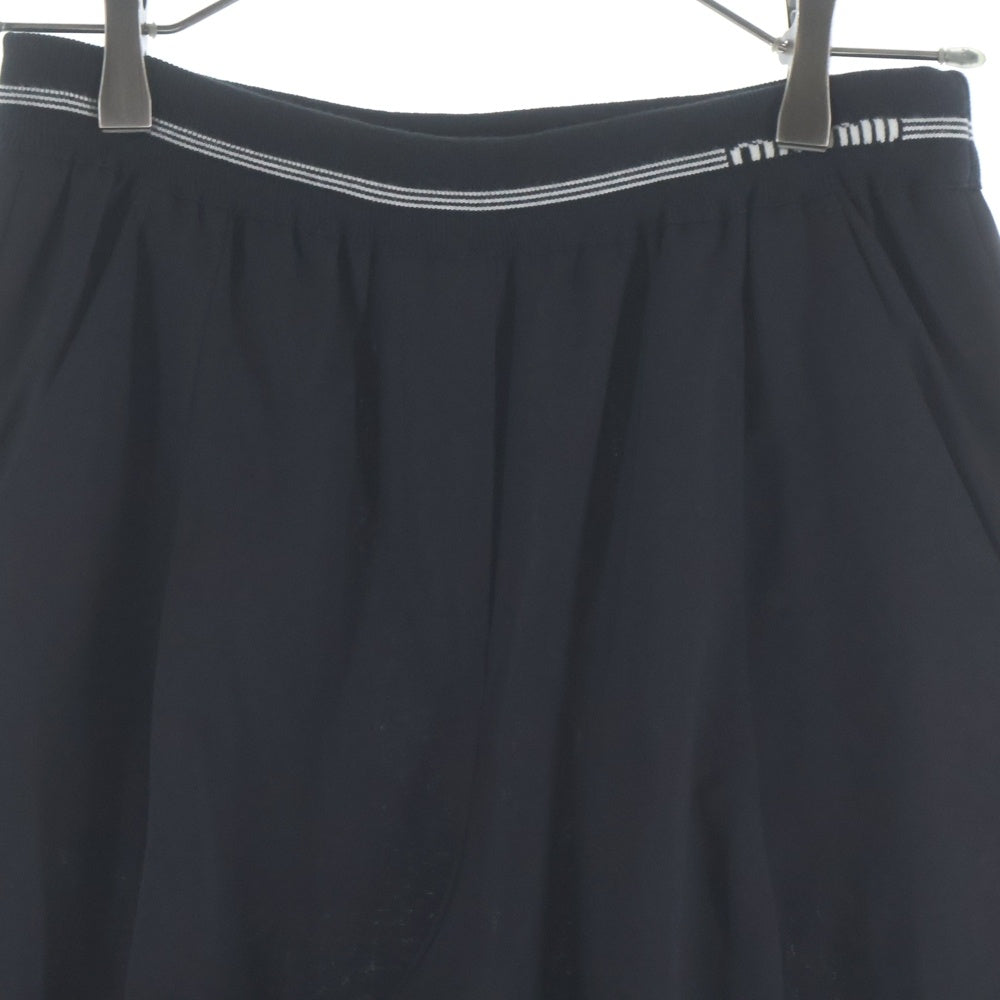 miumiu(ミュウミュウ) WOOL JOGGER WAIST LOGO PANTS MP1810 ウール ジョガーパンツ ウエストロゴ ブラック