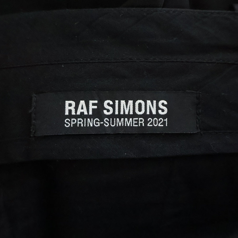 RAF SIMONS(ラフシモンズ) 21SS slightly flared pants 211-M340 ロングスラックスパンツ ブラック