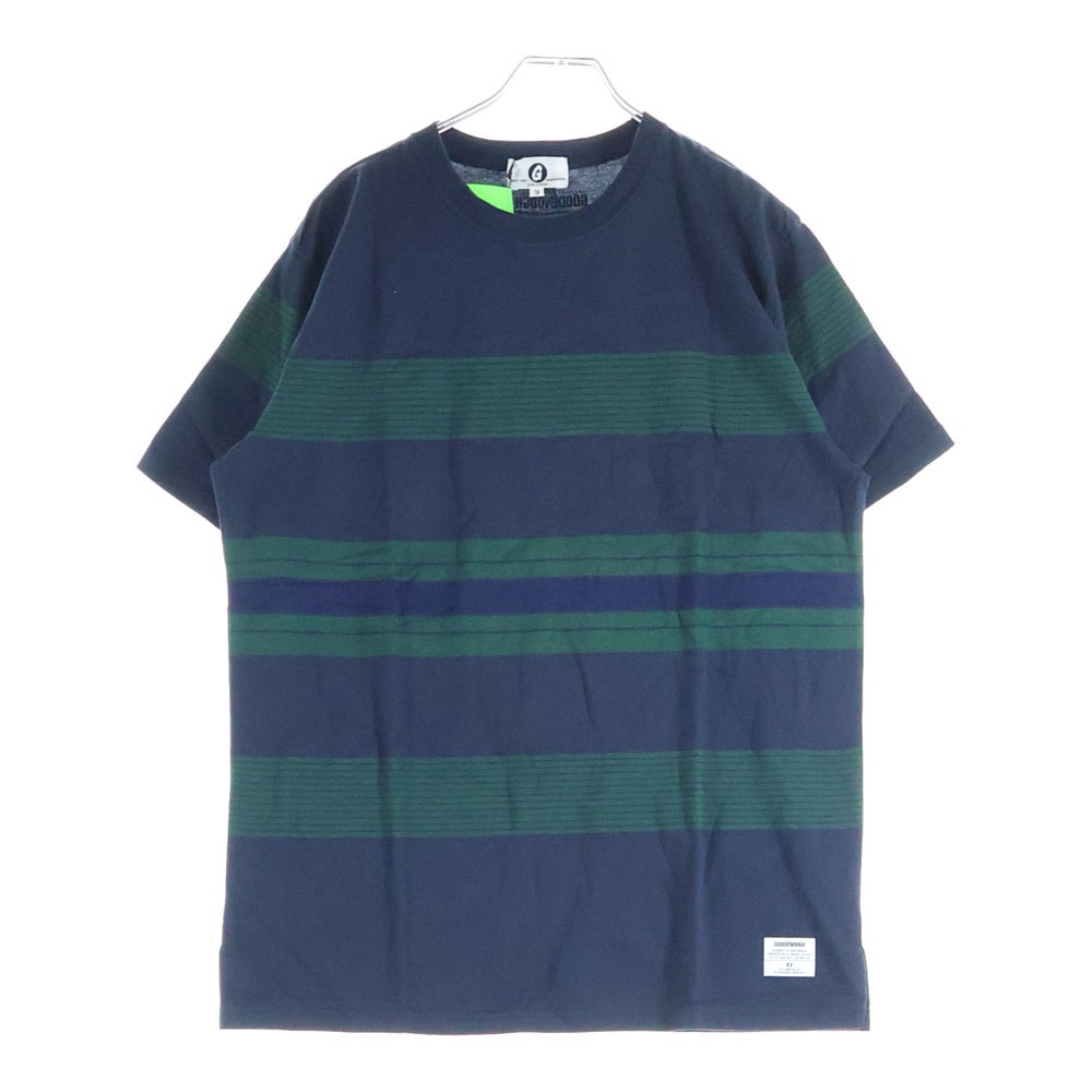 GOODENOUGH(グッドイナフ) ADAM BORDER S/S T SHIRT BLACK WATCH ボーダー 半袖Tシャツ カットソー ネイビー/グリーン GE-136003