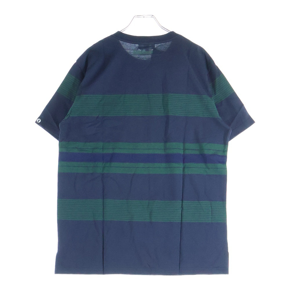 GOODENOUGH(グッドイナフ) ADAM BORDER S/S T SHIRT BLACK WATCH ボーダー 半袖Tシャツ カットソー ネイビー/グリーン GE-136003