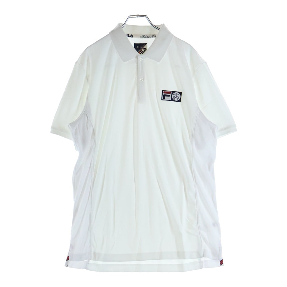 BROOKS BROTHERS(ブルックス ブラザーズ) × FILA (フィラ) S/S POLO SHIRT 半袖 ポロシャツ ホワイト 00165029