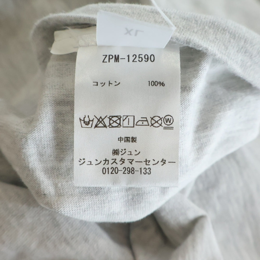 POET MEETS DUBWISE(ポエトミーツダブワイズ) Killiman Jah Low Collage L/S T-shirt 両面プリント 長袖Tシャツ カットソー グレー ZPM-12590