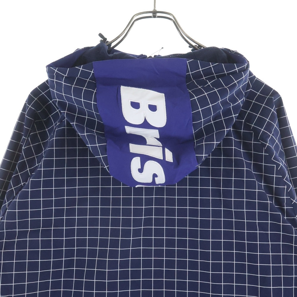 F.C.R.B./F.C.Real Bristol/FCRB(エフシーアールビー/エフシーレアルブリストル) 21SS × SOPHNET(ソフネット) CHECK ANORAK JACKET チェック アノラック ジャケット ブルー/ホワイト FCRB-210012 レディース