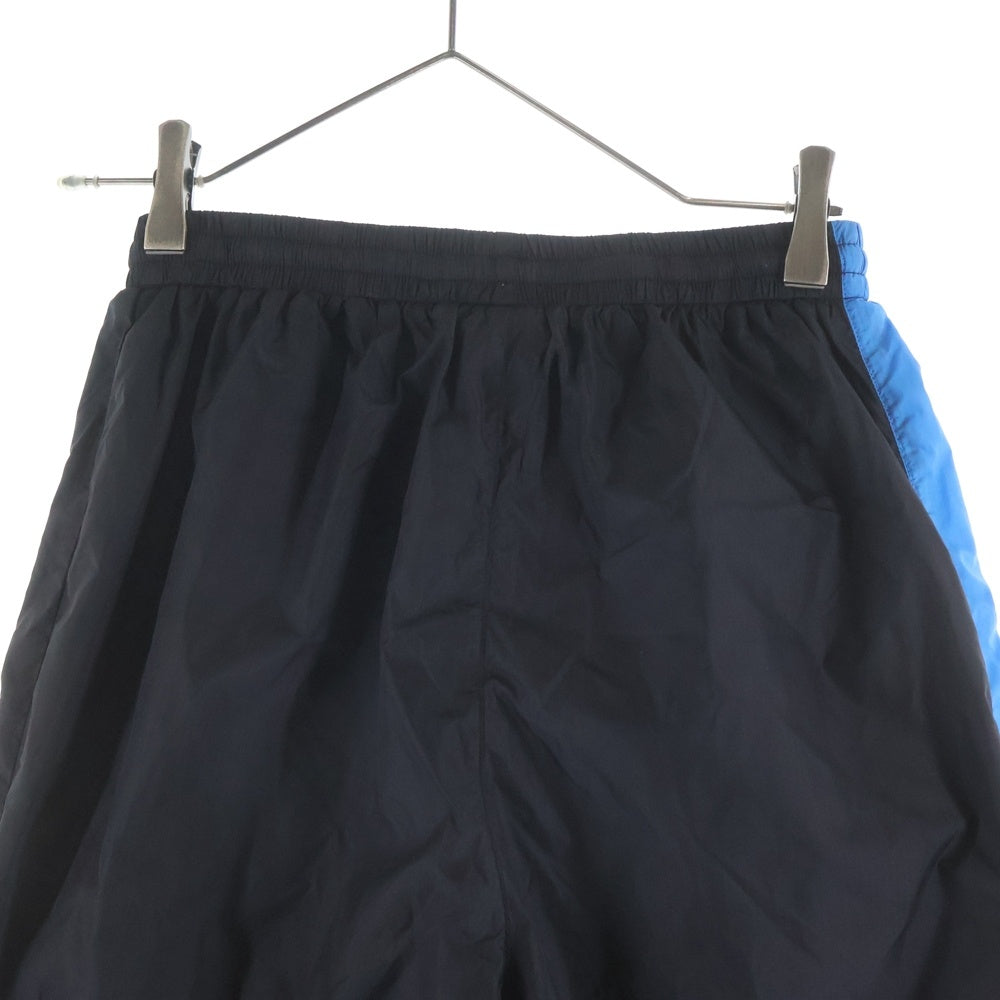 PAM(パム) SPACE IN SPACE TRACK PANTS スペースインスペース トラックナイロンパンツ ロゴ ブラック/ブルー
