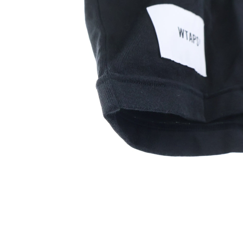 WTAPS(ダブルタップス) 24SS QB LS RACO ERA フットボール メッシュ 長袖カットソー Tシャツ ブラック 241ATDT-CSM18