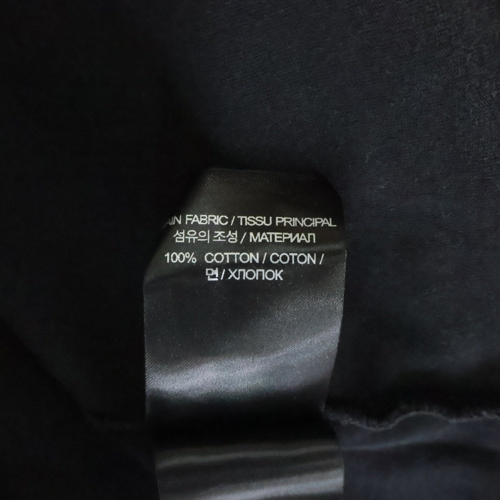 VETEMENTS(ヴェトモン) Black Printed T-Shirt Washed UE64TR800K ロゴプリント半袖Tシャツ ブラック ウォッシュ加工
