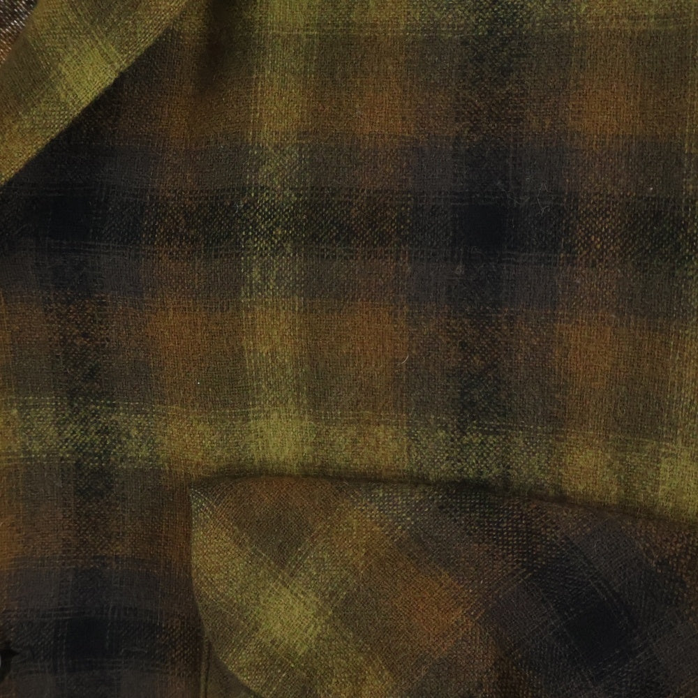 PENDLETON(ペンドルトン) 50-60s VINTAGE ヴィンテージ ボートシャツ バージン ウール チェック 長袖シャツ ブラウン