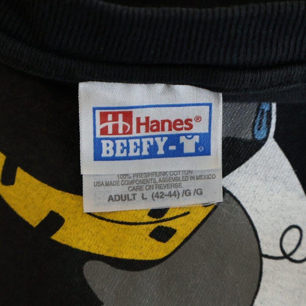 VINTAGE(ヴィンテージ) 90S RANMA 1/2 ANIME S/S TEE 1997 らんま 1/2 響良牙 Pちゃん アニメ 半袖Tシャツ カットソー ブラック