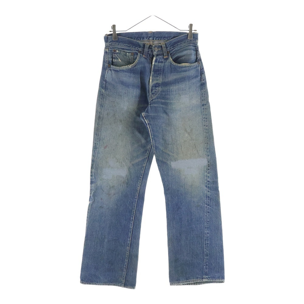 Levi's(リーバイス) 40-50S VINTAGE ヴィンテージ 501XX 47モデル後期 53モデル前期 過渡期 BIG E 隠しリベット Vステッチ ボタン裏14 両面タブ デニムパンツ インディゴ