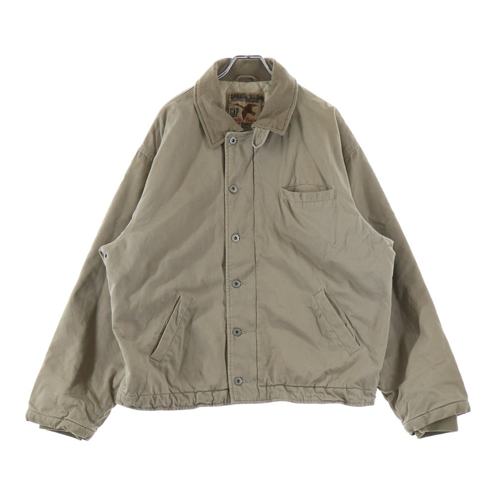 GAP(ギャップ) 80S VINTAGE AUTHENTIC SPORTSMAN QUALITY COMFORT PACIFIC NORTHWEST N-1 TYPE JACKET ヴィンテージ 裏地キルティング ジャケット ベージュ