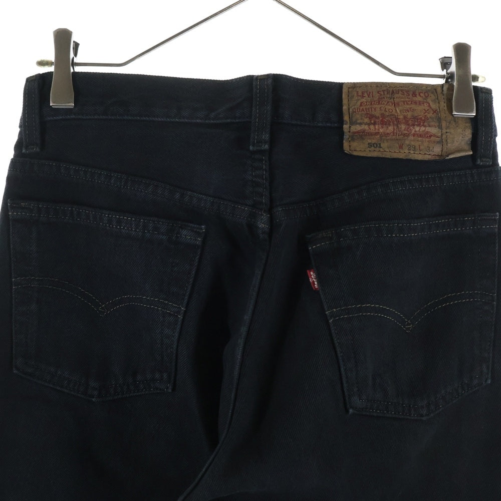 Levi's(リーバイス) 90S 501 BLACK DENIM PANTS USA製 後染め ボタン裏552 スモールe デニムパンツ ブラック