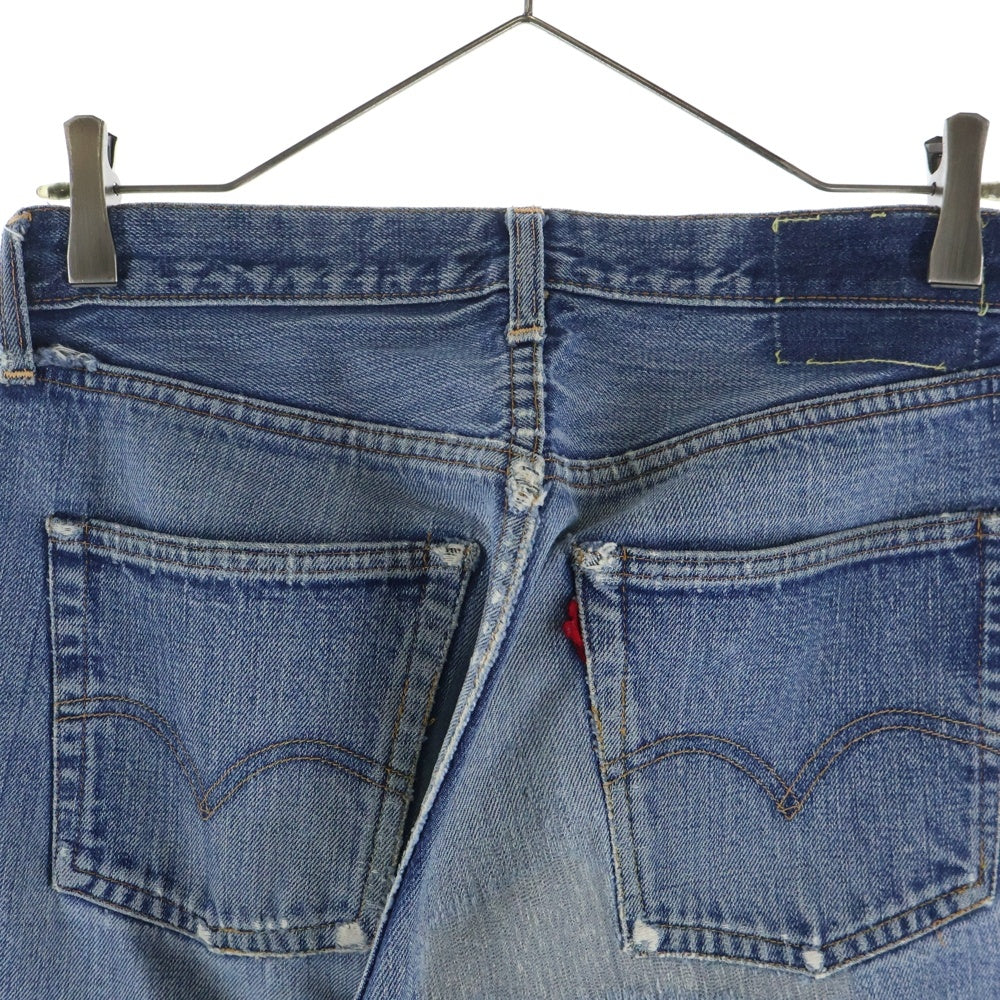 Levi's(リーバイス) 60-70S BIG E 後期 足長R 並行ステッチ ボタン裏2 デニムパンツ インディゴ