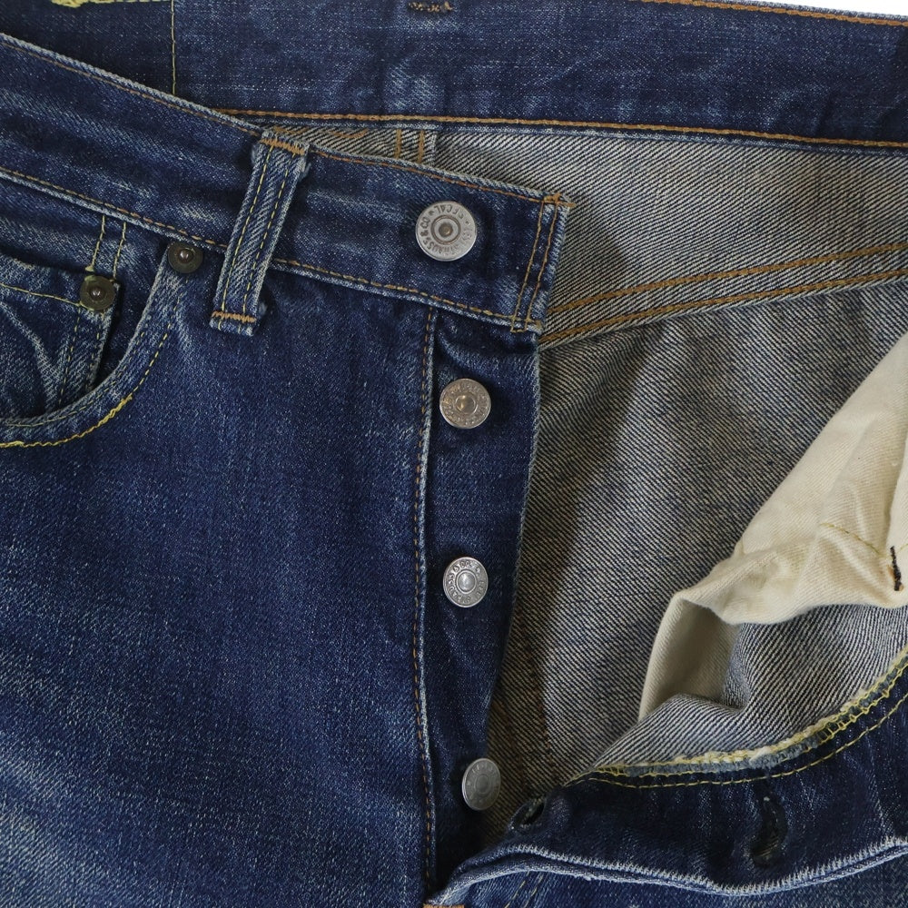 Levi's(リーバイス) 60S BIG E A-TYPE 足長R ボタン裏6 レインボーステッチ デニムパンツ インディゴ