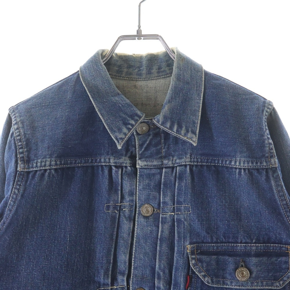 Levi's(リーバイス) 50S 506XX 1st BIG E 片面タブ 一枚袖 ボタン裏17 スライドバックル デニムジャケット インディゴ