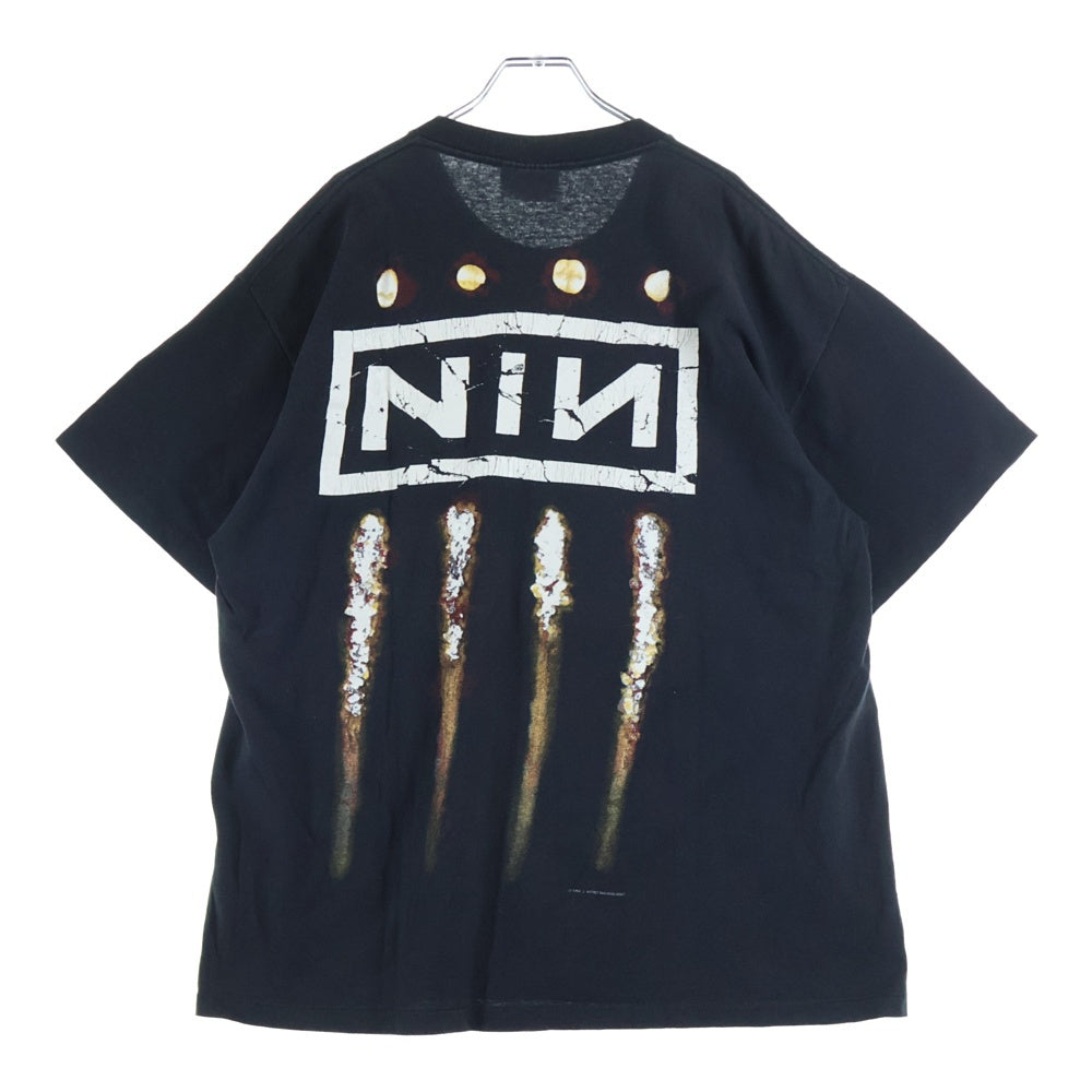 VINTAGE(ヴィンテージ) 90S NINE INCH NAILS 1994 THE DOWNWARD SPIRAL TEE LEE ナイン インチ ネイルズ ダウンワード スパイラル 両面プリント バンド Tシャツ カットソー ブラック