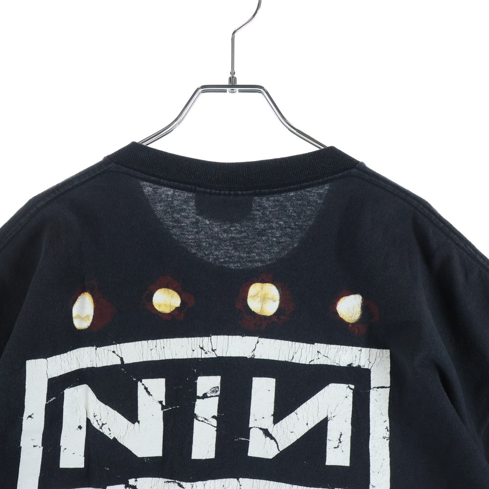 VINTAGE(ヴィンテージ) 90S NINE INCH NAILS 1994 THE DOWNWARD SPIRAL TEE LEE ナイン インチ ネイルズ ダウンワード スパイラル 両面プリント バンド Tシャツ カットソー ブラック