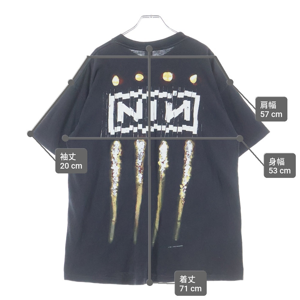 VINTAGE(ヴィンテージ) 90s NINE INCH NAILS THE DOWNWARD SPIRAL SHREDDER TEE ナインインチネイルズ ダウンワードスパイラル シュレッダー 両面プリント半袖Tシャツ