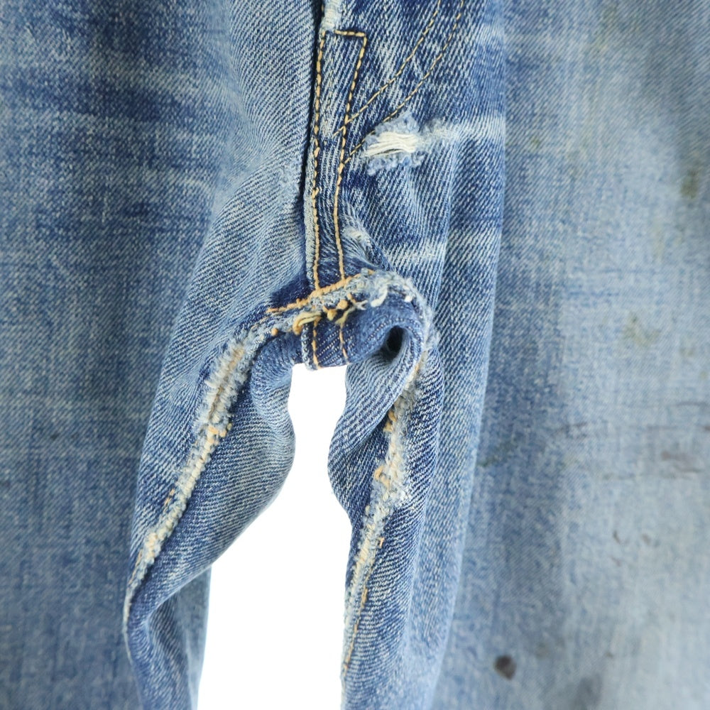Levi's(リーバイス) 50S VINTAGE 501XX 53model BIG E 革パッチ 通常R ボタン裏無刻印 Vステッチ オフセット 隠しリベット 両面タブ デニム パンツ インディゴ
