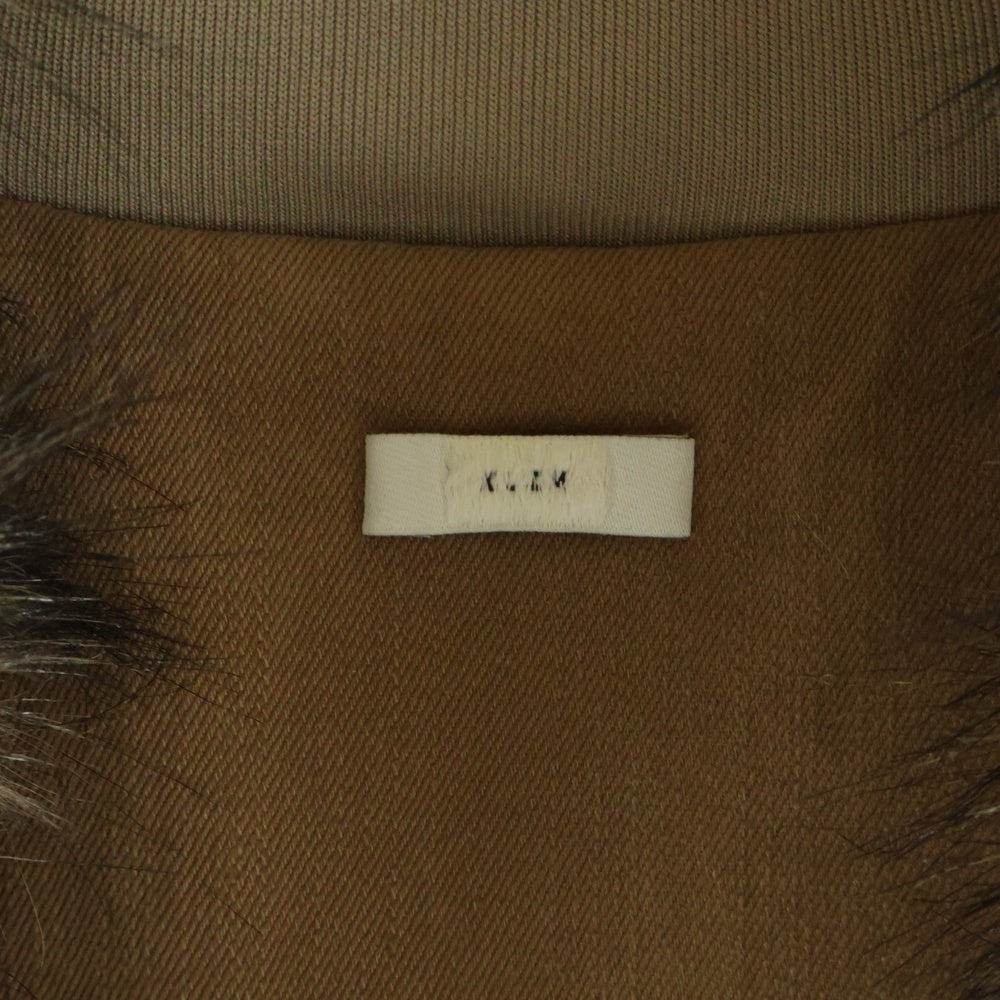 XLIM(エクスリム) EPISODE06 EP.6 02 FUR VEST ファー ジップアップベスト ブラウン