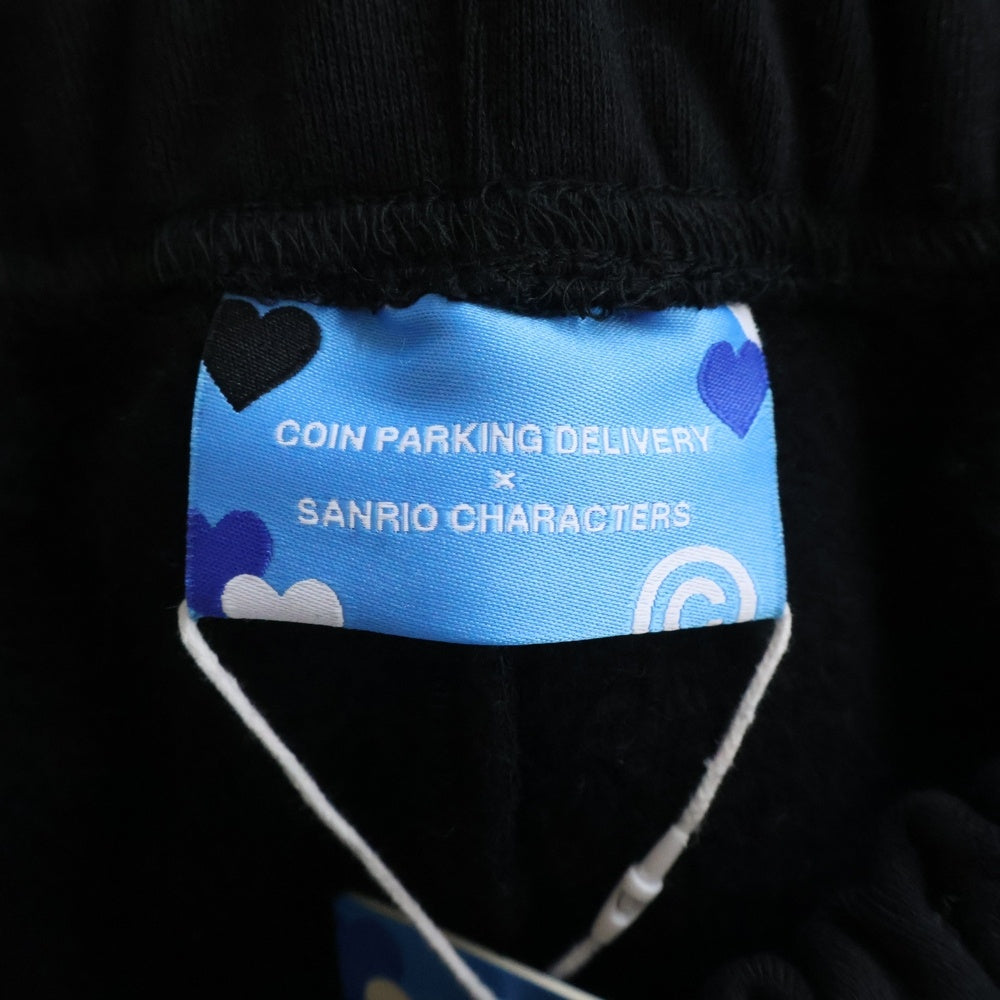 COIN PARKING DELIVERY(コインパーキングデリバリー) ×SANRIO CHARACTERS SWEAT PANTS CPDSC-KT15 ×サンリオキャラクターズスウェットパンツ ブラック