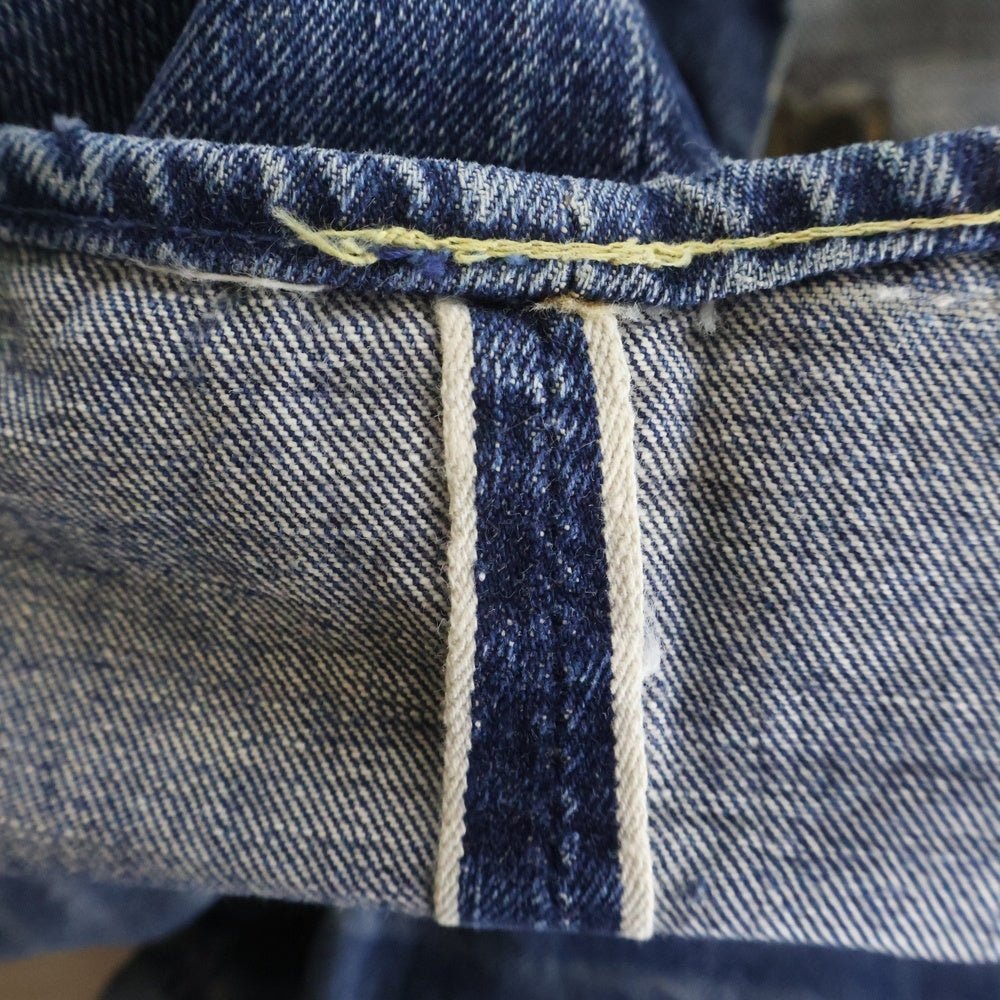 Levi's(リーバイス) 60S 501XX 紙パッチ ギャラ無し ボタン裏無刻印 フライボタン刻印E BIG E 両面タブ レインボーステッチ Vステッチ ボタンフライ デニムパンツ インディゴ