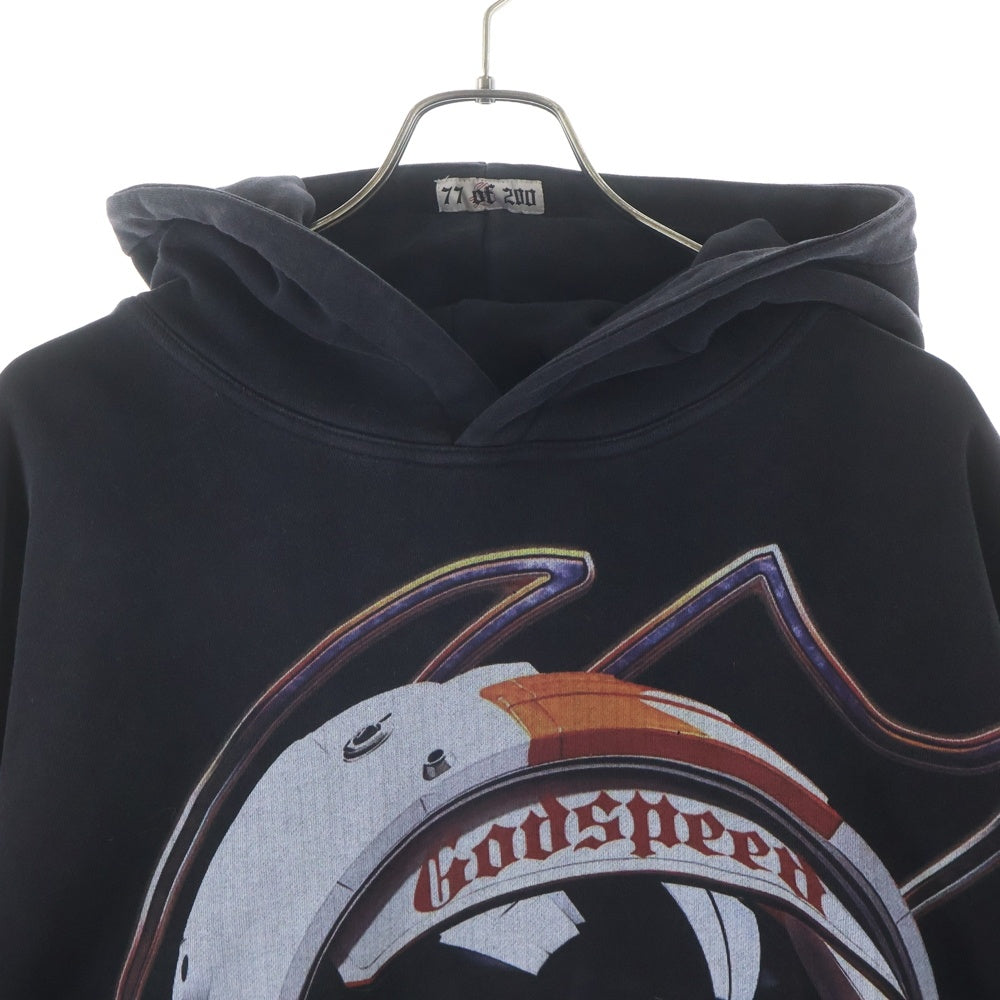 NO BRAND(ノーブランド) GODSPEED NY (ゴッドスピード ニューヨーク) LIFT OFF HOODIE PARKA 77 OF 200 プルオーバーフーディー スウェット パーカー ブラック