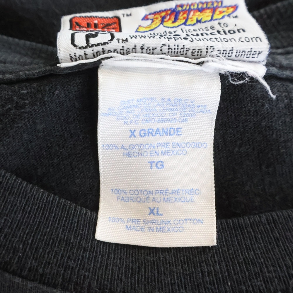 VINTAGE(ヴィンテージ) 00s BLEACH ブリーチ 黒崎一護 ホロウ フロントプリント 半袖Tシャツカットソー ブラック