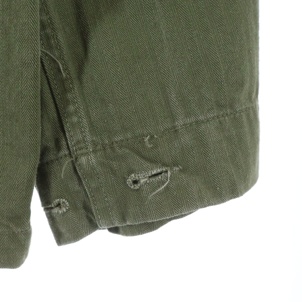 VINTAGE(ヴィンテージ) 40S U.S. ARMY M-43 HBT MILITARY JACKET ヘリンボーンツイル 長袖シャツ ミリタリー ジャケット カーキ