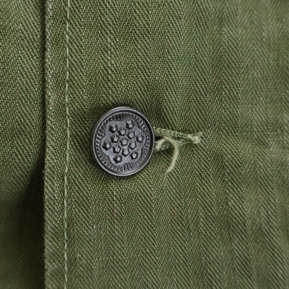 VINTAGE(ヴィンテージ) 40S U.S. ARMY M-43 HBT MILITARY JACKET ヘリンボーンツイル 長袖シャツ ミリタリー ジャケット カーキ