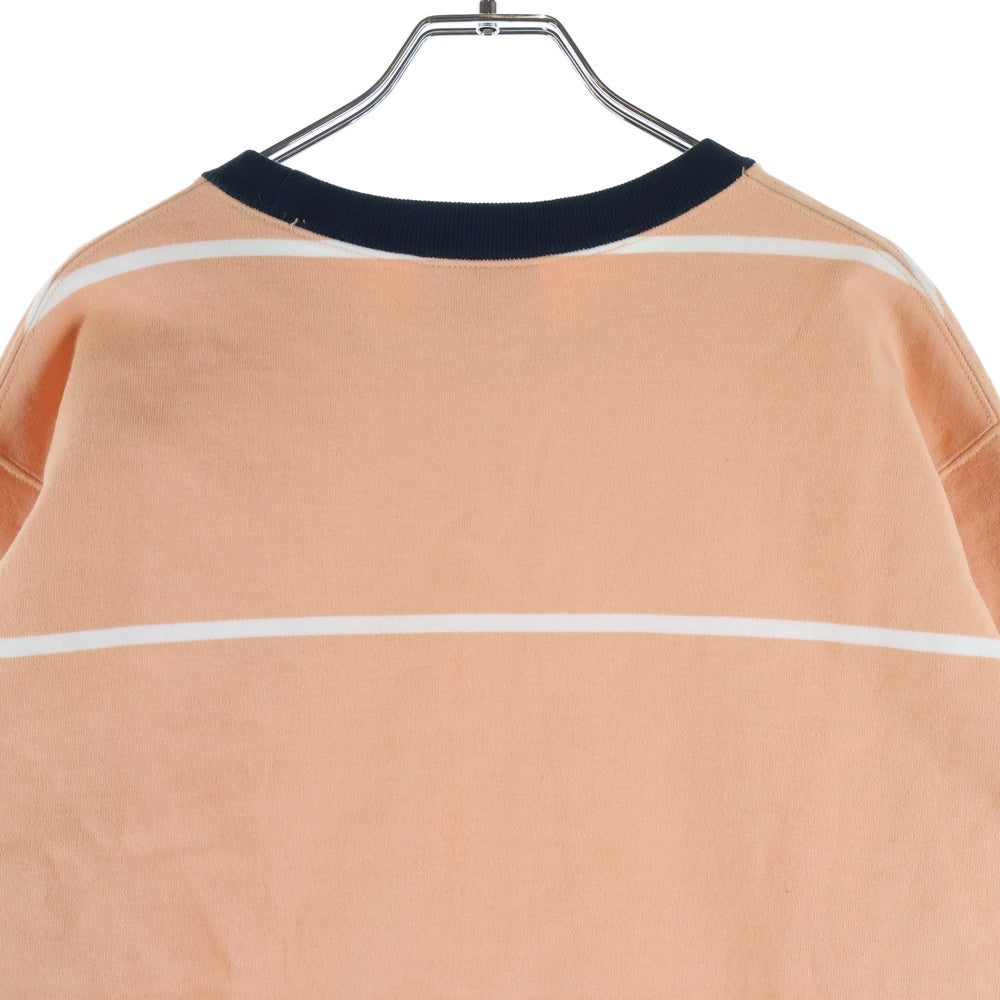 SUPREME(シュプリーム) 17AW Striped Crewneck ストライプ クルーネック スウェット トレーナー オレンジ/ホワイト/ネイビー