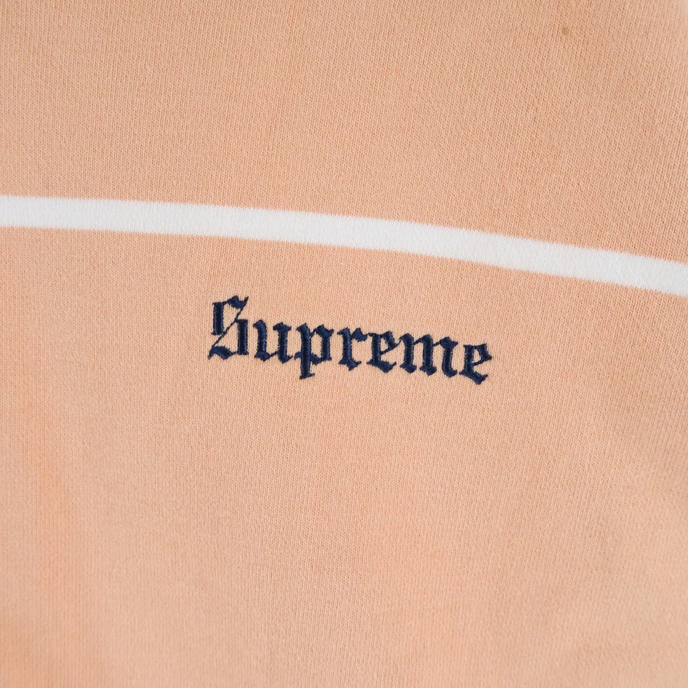 SUPREME(シュプリーム) 17AW Striped Crewneck ストライプ クルーネック スウェット トレーナー オレンジ/ホワイト/ネイビー