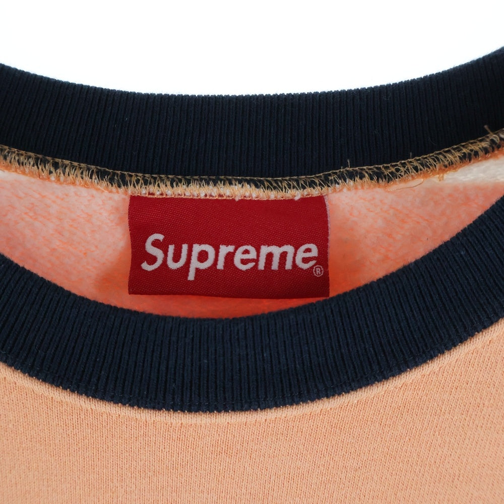SUPREME(シュプリーム) 17AW Striped Crewneck ストライプ クルーネック スウェット トレーナー オレンジ/ホワイト/ネイビー