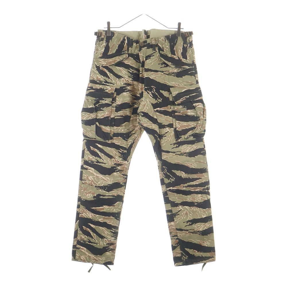 COMME des GARCONS(コムデギャルソン) 11AW Camo Cotton Drop Crotch Casual Pants 迷彩柄 タガーカモ ジョガーカジュアルパンツ カーキ