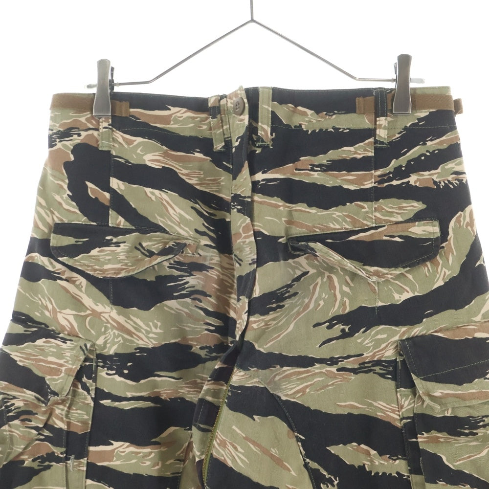 COMME des GARCONS(コムデギャルソン) 11AW Camo Cotton Drop Crotch Casual Pants 迷彩柄 タガーカモ ジョガーカジュアルパンツ カーキ